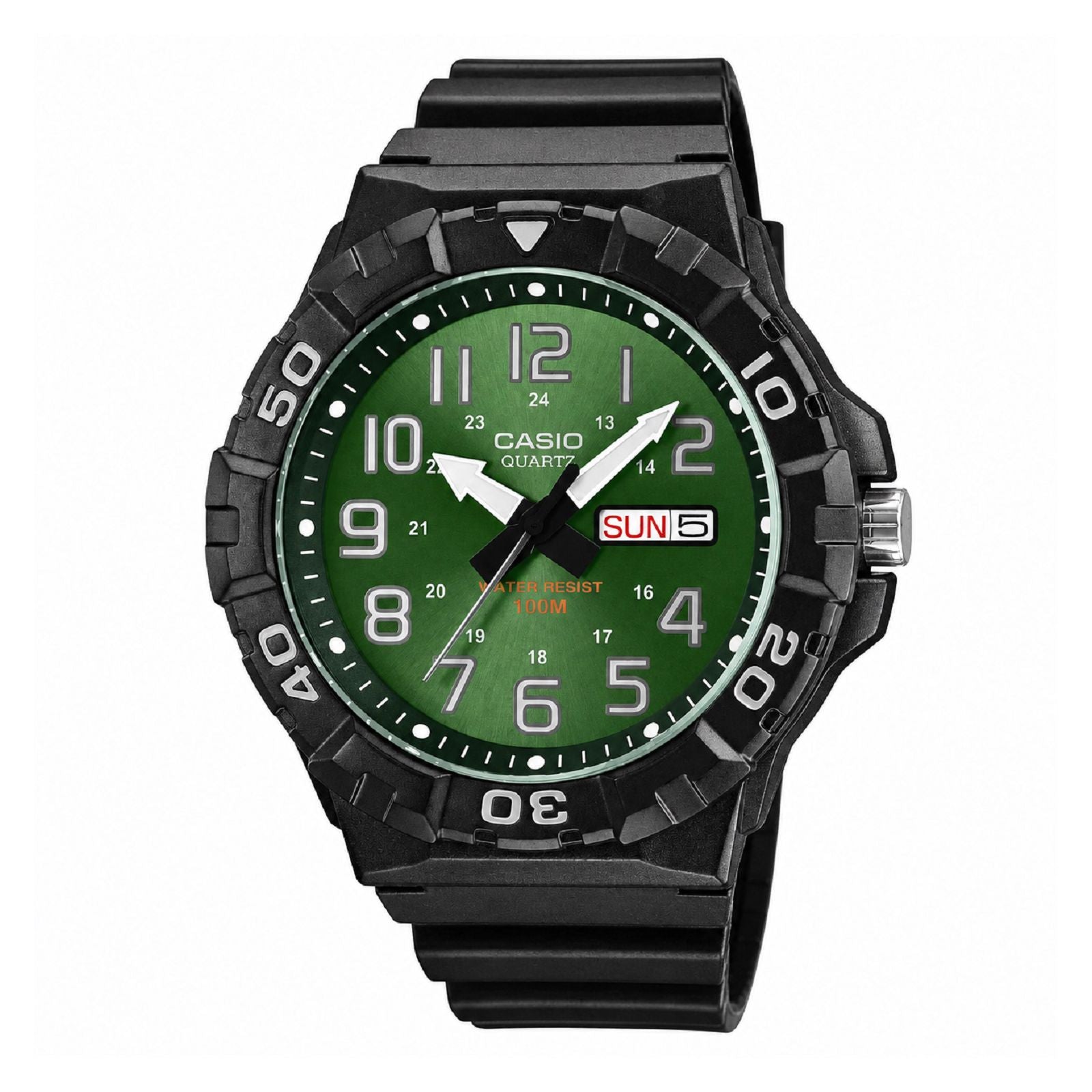 RELOJ DEPORTIVO PARA HOMBRE CASIO CARA VERDE MRW-210H-3BVDF - NEGRO