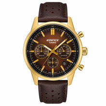Cargar imagen en el visor de la galería, RELOJ CLÁSICO PARA HOMBRE CASIO EDIFICE EFR-575CL-5ADF - CAFÉ
