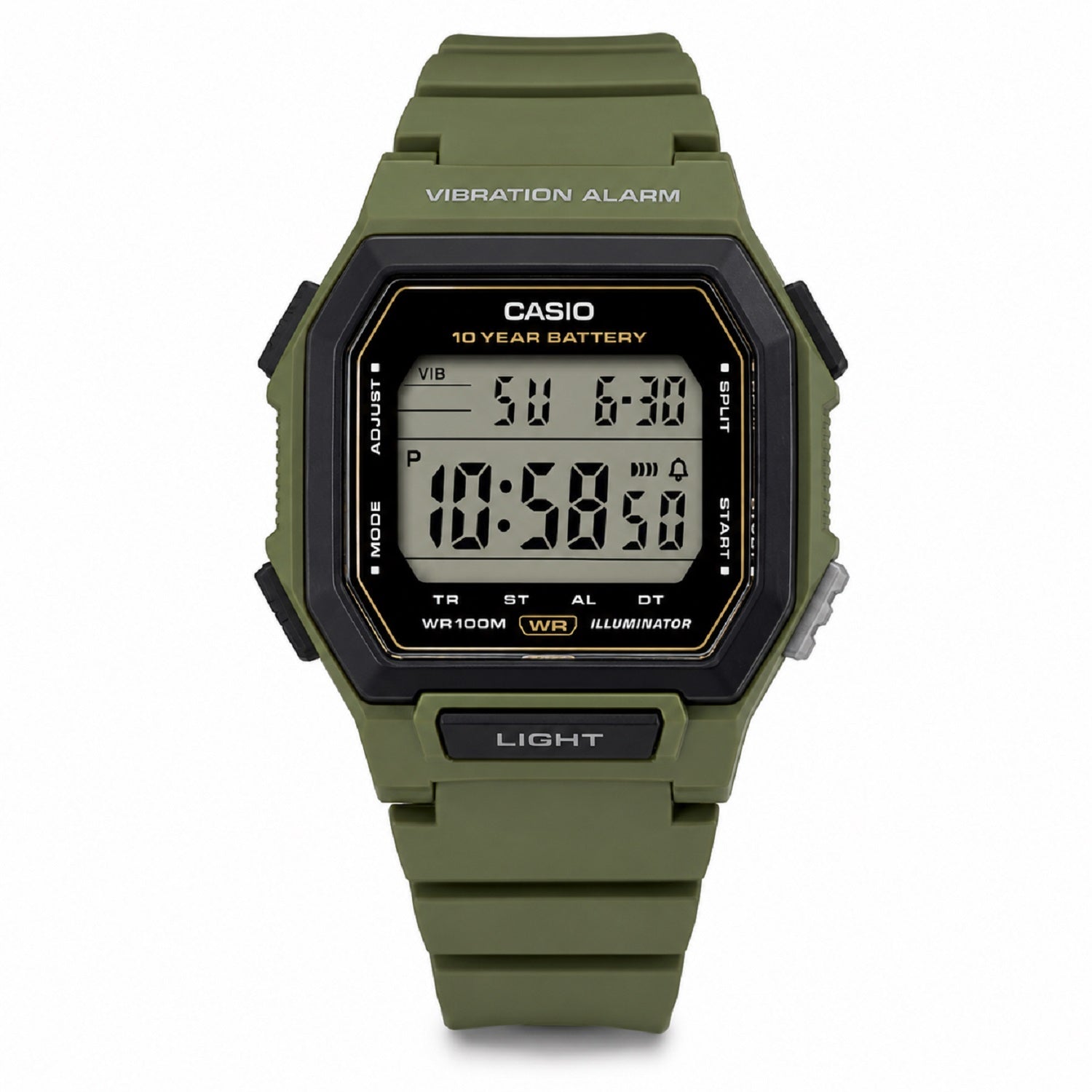 RELOJ DEPORTIVO PARA HOMBRE CASIO CASIO COLLECTION W-738H-3AVDF - VERDE