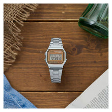 Cargar imagen en el visor de la galería, RELOJ  PARA MUJER CASIO ICONIC A158WEA-9DF - PLATEADO
