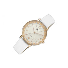 Cargar imagen en el visor de la galería, RELOJ CLÁSICO PARA MUJER Q&amp;Q Q&amp;Q QC09J114Y - BLANCO
