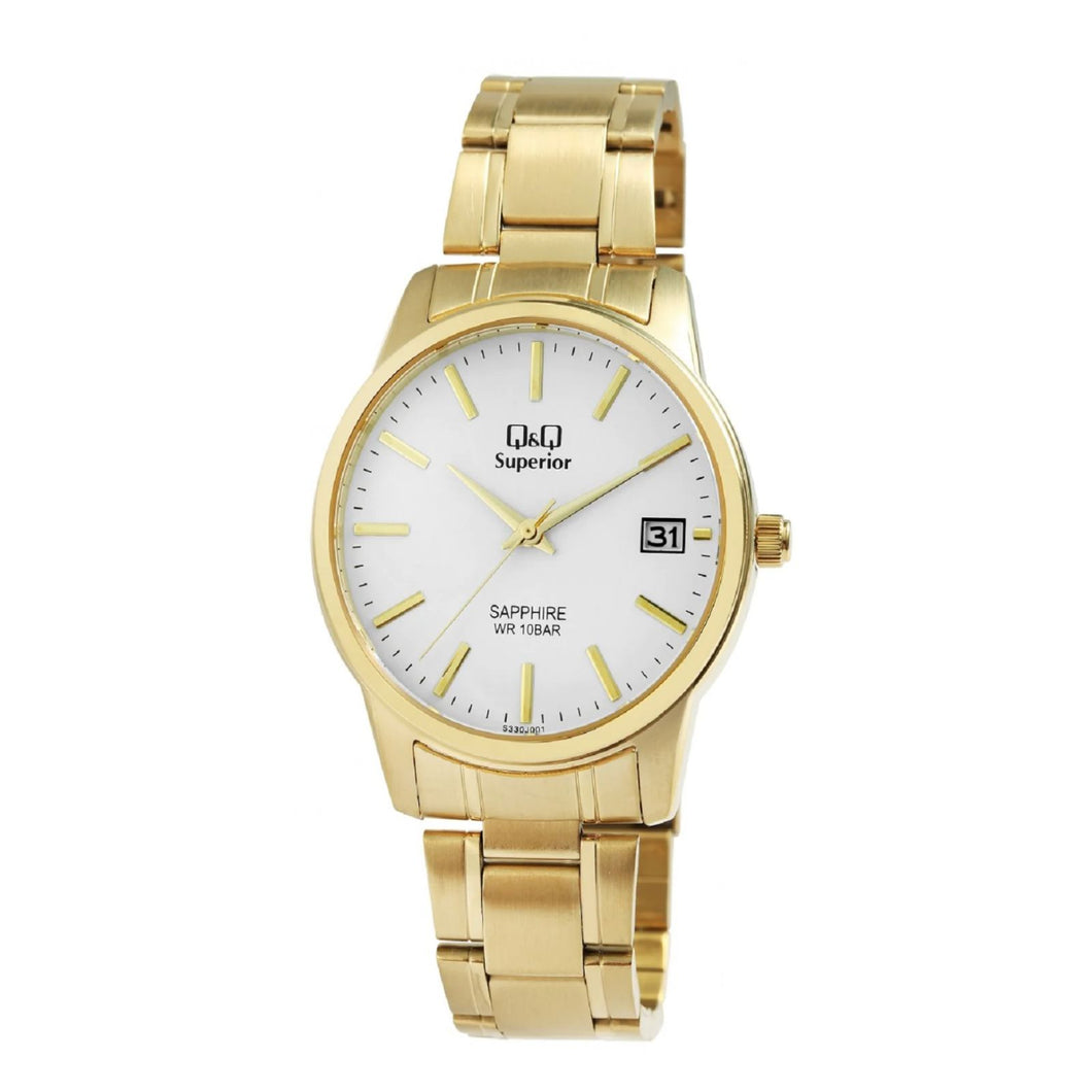 RELOJ PARA HOMBRE Q&Q SUPERIOR S330J001Y DORADO – Kronotime
