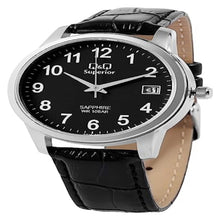 Cargar imagen en el visor de la galería, RELOJ CLÁSICO PARA HOMBRE Q&amp;Q SUPERIOR S330J305Y - NEGRO
