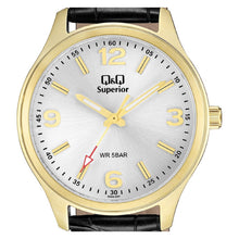Cargar imagen en el visor de la galería, RELOJ CLÁSICO PARA HOMBRE Q&amp;Q SUPERIOR S00A-007PY - NEGRO
