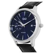 Cargar imagen en el visor de la galería, RELOJ CLÁSICO PARA HOMBRE Q&amp;Q A12A A12A-006PY - NEGRO

