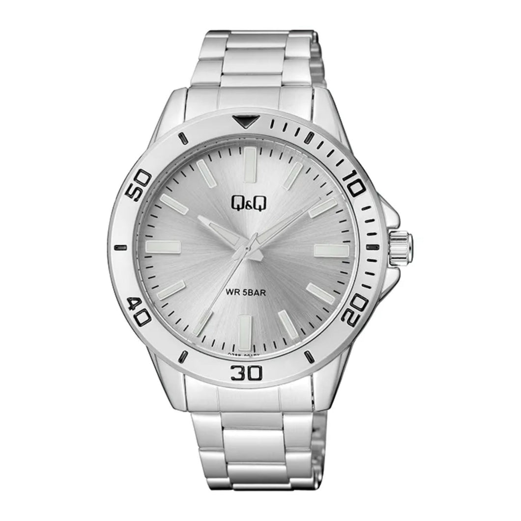 RELOJ  PARA HOMBRE Q&Q Q28B-001PY Q28B-001PY - PLATEADO