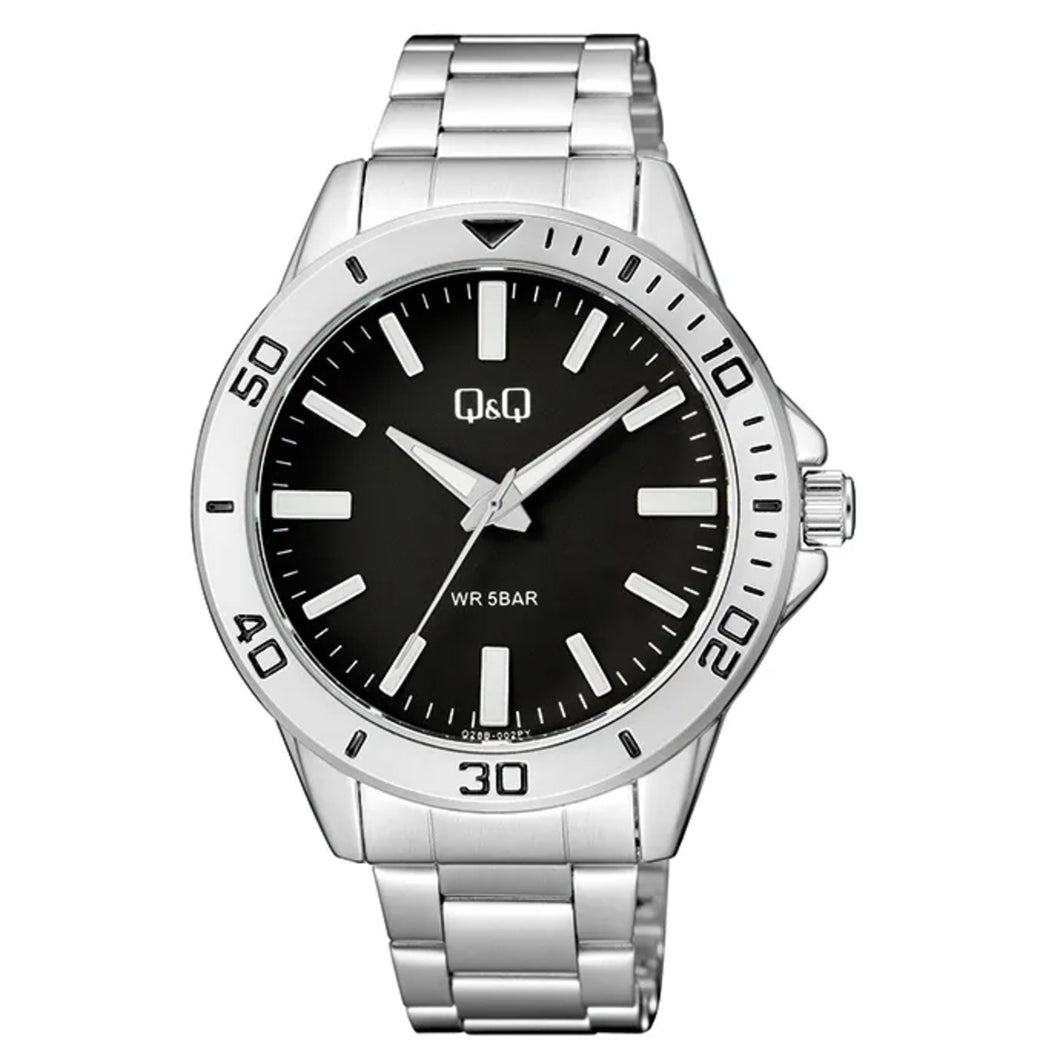 RELOJ  PARA HOMBRE Q&Q Q28B-002PY - PLATEADO