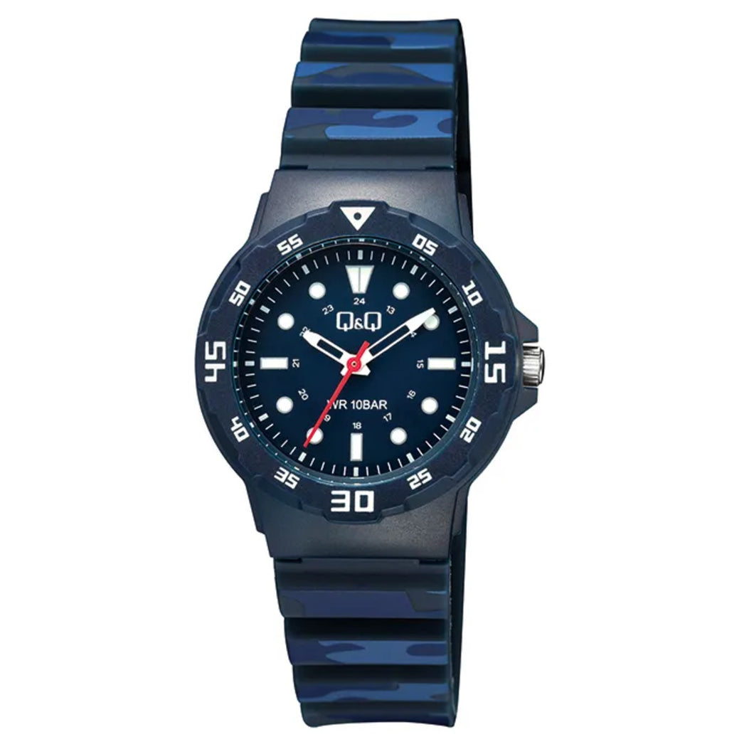 RELOJ DEPORTIVO PARA HOMBRE Q&Q V07A-012VY - AZUL