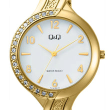 Cargar imagen en el visor de la galería, RELOJ  PARA MUJER Q&amp;QF01A-001PY - DORADO
