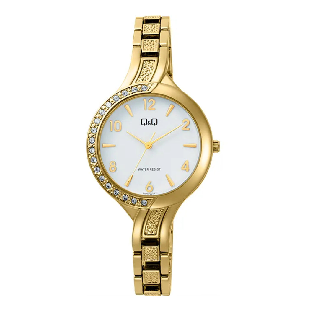 RELOJ  PARA MUJER Q&QF01A-001PY - DORADO