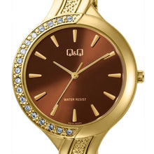 Cargar imagen en el visor de la galería, RELOJ  PARA MUJER Q&amp;Q F01A-002PY - DORADO
