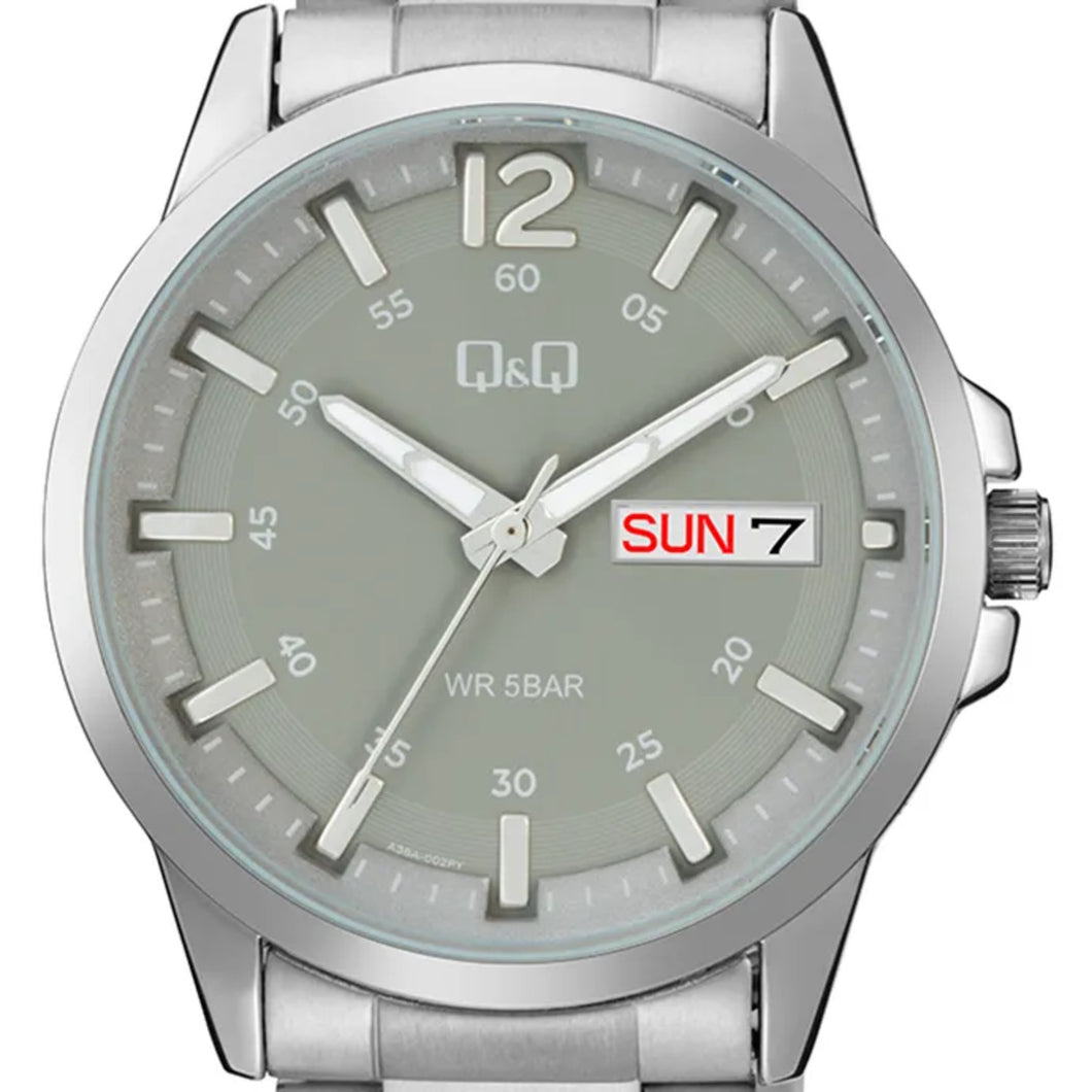 RELOJ  PARA HOMBRE Q&Q A36A-002PY A36A-002PY - PLATEADO