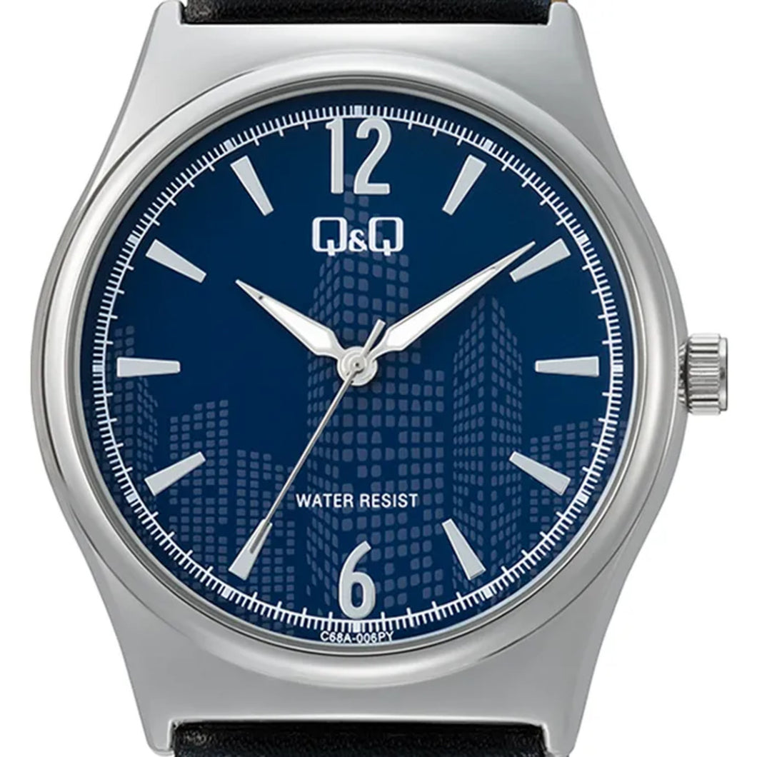 RELOJ CLÁSICO PARA HOMBRE Q&Q C68A-006PY C68A-006PY - NEGRO