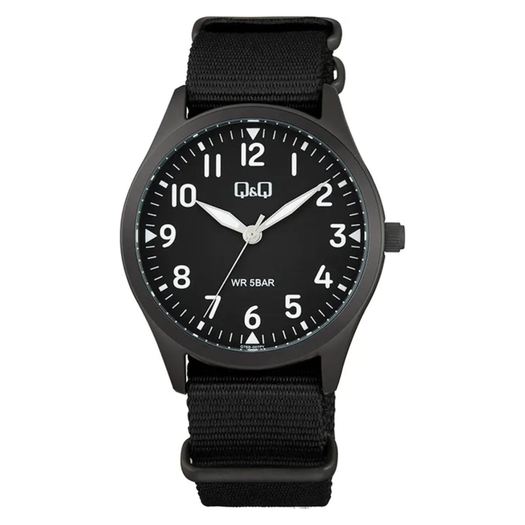 RELOJ  PARA HOMBRE Q&Q STANDART Q76B-007PY - NEGRO
