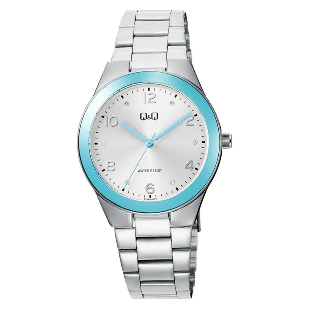 RELOJ  PARA MUJER Q&Q Q78B-005PY Q78B-005PY - PLATEADO