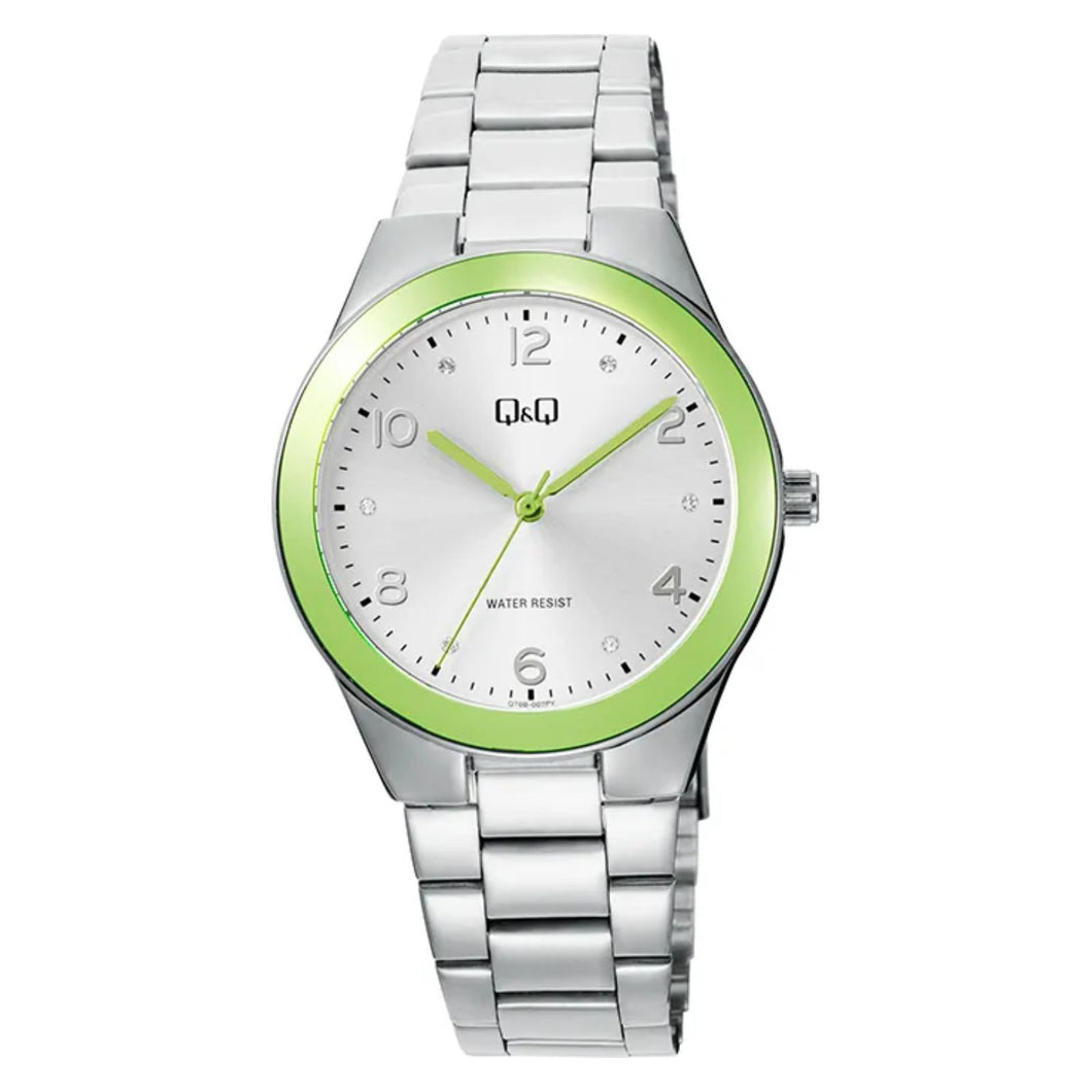 RELOJ  PARA MUJER Q&Q Q78B-007PY Q78B-007PY - PLATEADO
