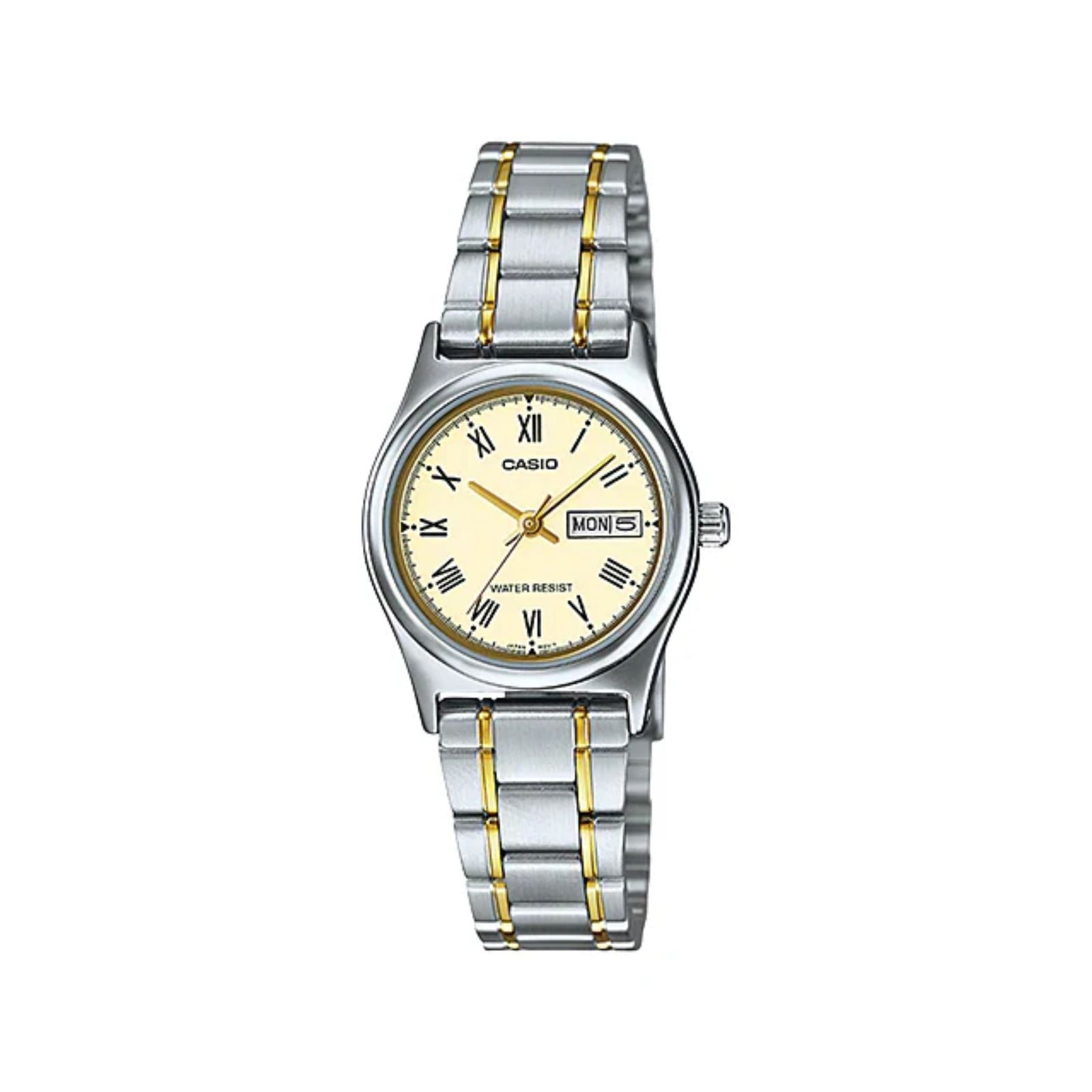 RELOJ  PARA MUJER CASIO  LTP_V006SG_9B - PLATEADO