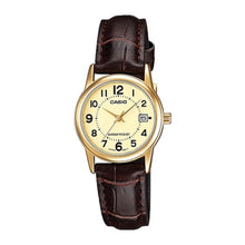 Cargar imagen en el visor de la galería, RELOJ CLÁSICO PARA MUJER CASIO  LTPV002GL-9BUDF - MARRON
