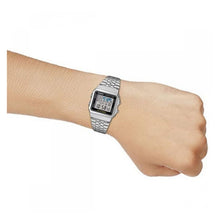 Cargar imagen en el visor de la galería, RELOJ  PARA HOMBRE CASIO  A_500WA_1 - PLATEADO
