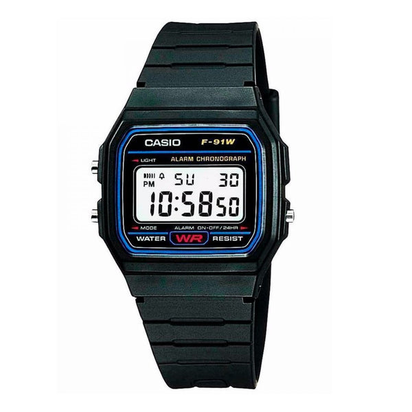 RELOJ DEPORTIVO PARA HOMBRE CASIO F-91W-1D F-91W-1D - NEGRO
