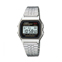 RELOJ  PARA UNISEXO CASIO A-159WA-1 - PLATEADO