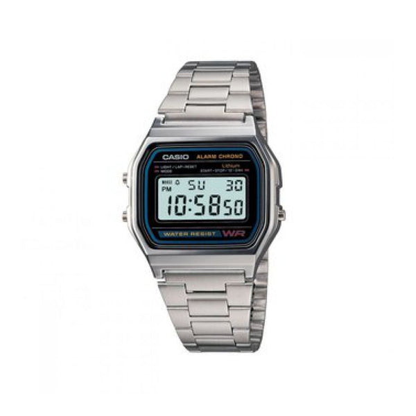 RELOJ  PARA HOMBRE CASIO A_158WA_1 - PLATEADO