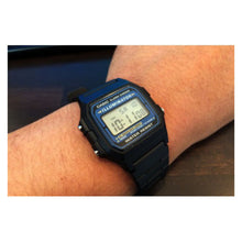 Cargar imagen en el visor de la galería, RELOJ DEPORTIVO PARA UNISEXO CASIO  F-105W-1A - NEGRO
