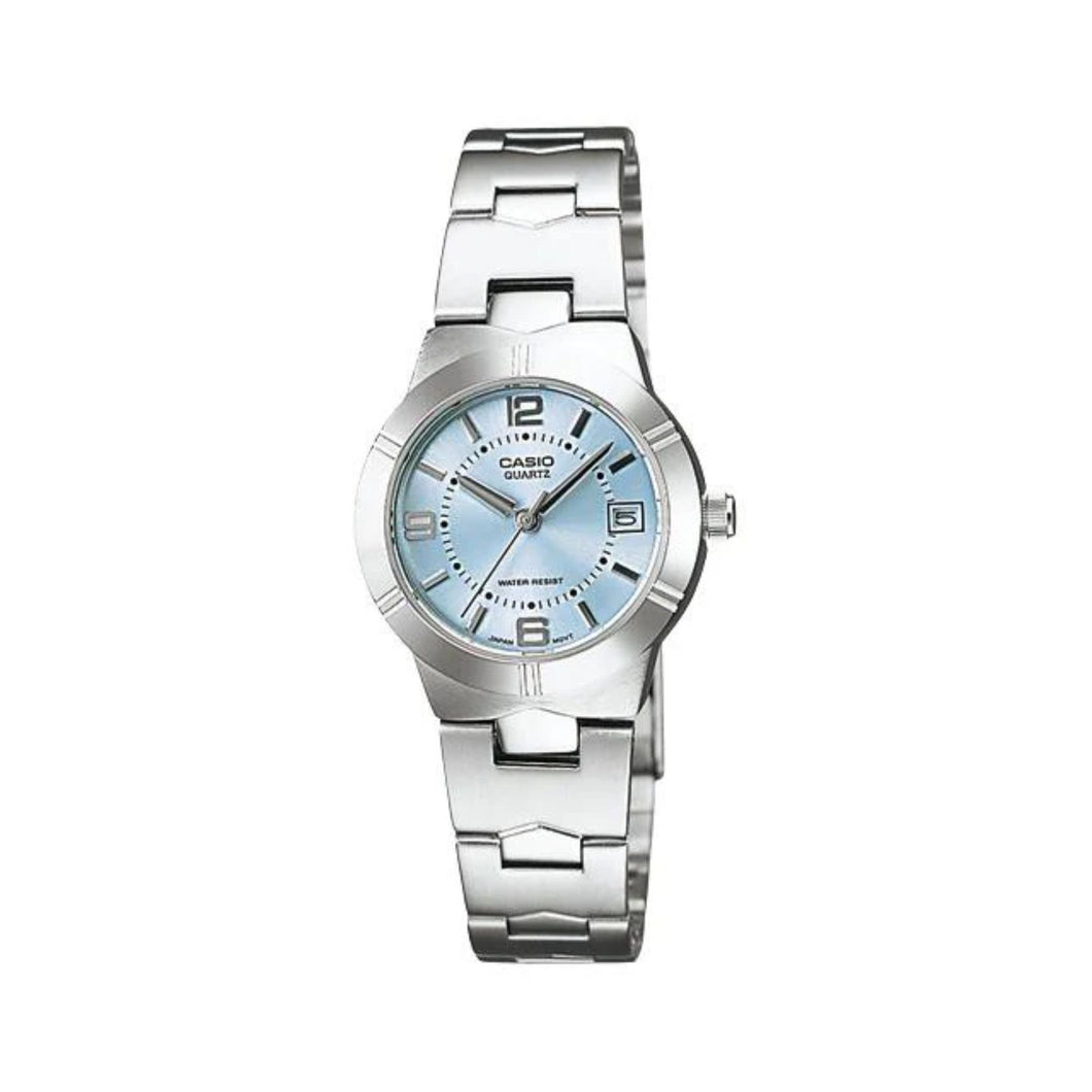 RELOJ  PARA MUJER CASIO LTP_1241D_2A - PLATEADO