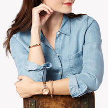 Cargar imagen en el visor de la galería, PULSERA FOSSIL MULTI-STRAND ORO ROSA JA5799791
