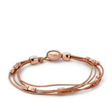 Cargar imagen en el visor de la galería, PULSERA FOSSIL MULTI-STRAND ORO ROSA JA5799791
