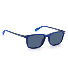 Cargar imagen en el visor de la galería, GAFAS DE SOL DE HOMBRE POLAROID WITH CLIP AZUL
