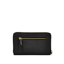 Cargar imagen en el visor de la galería, BILLETERA FOSSIL EMMA RFID SMARTPHONE NEGRO SL7443001
