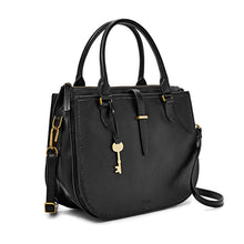 Cargar imagen en el visor de la galería, BOLSO FOSSIL RYDER SATCHEL NEGRO ZB7412001
