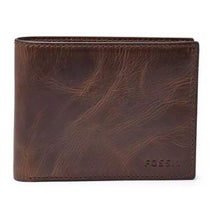 Cargar imagen en el visor de la galería, BILLETERA FOSSIL DERRICK RFID CAFÉ ML3681201
