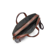 Cargar imagen en el visor de la galería, BOLSO FOSSIL HASKELL SINGLE ZIP BRIEFCASE MARRÓN MBG9343222
