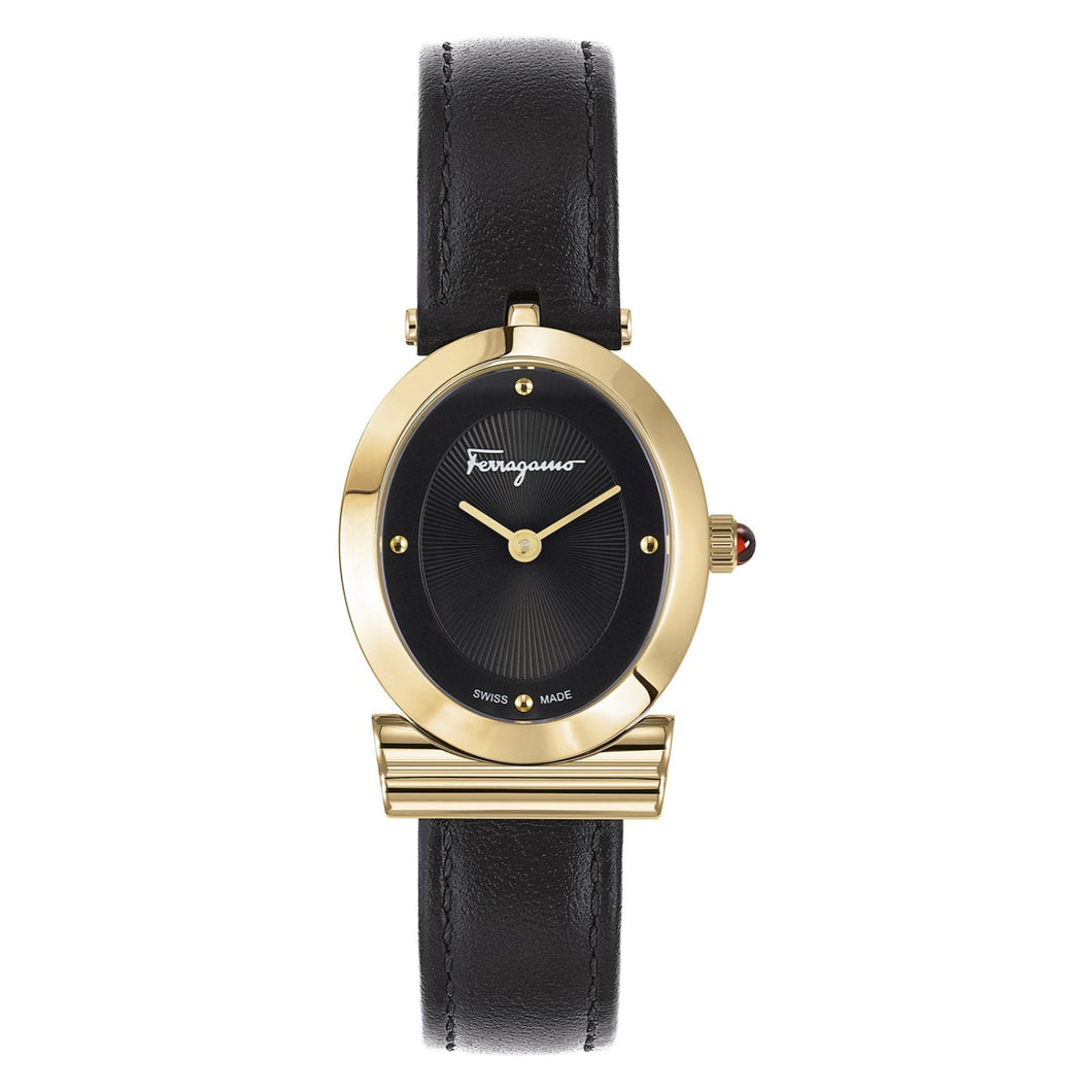 RELOJ CLÁSICO PARA MUJER FERRAGAMO MIROIR  SFMB00221 - NEGRO