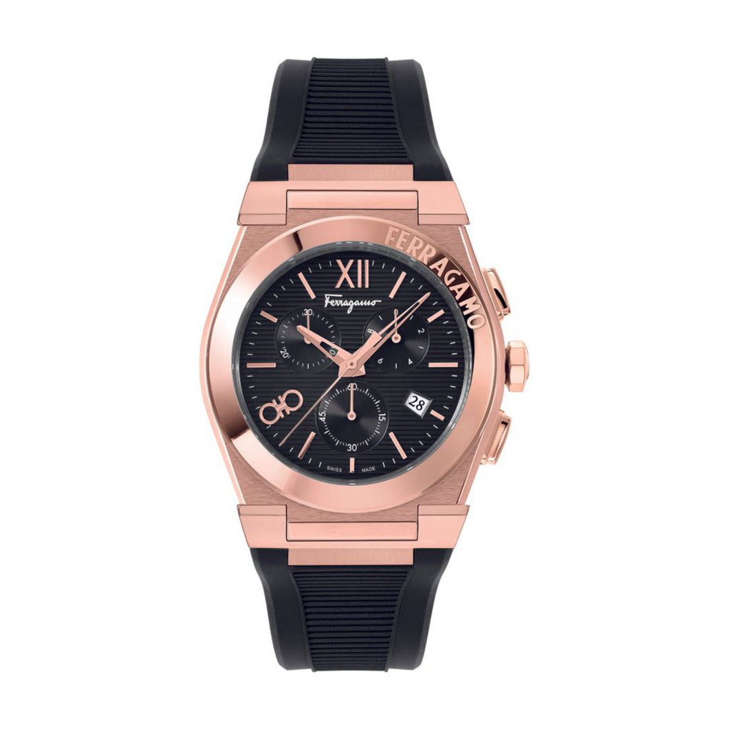 RELOJ DEPORTIVO PARA HOMBRE FERRAGAMO VEGA CHRONO SFMR00222 - NEGRO