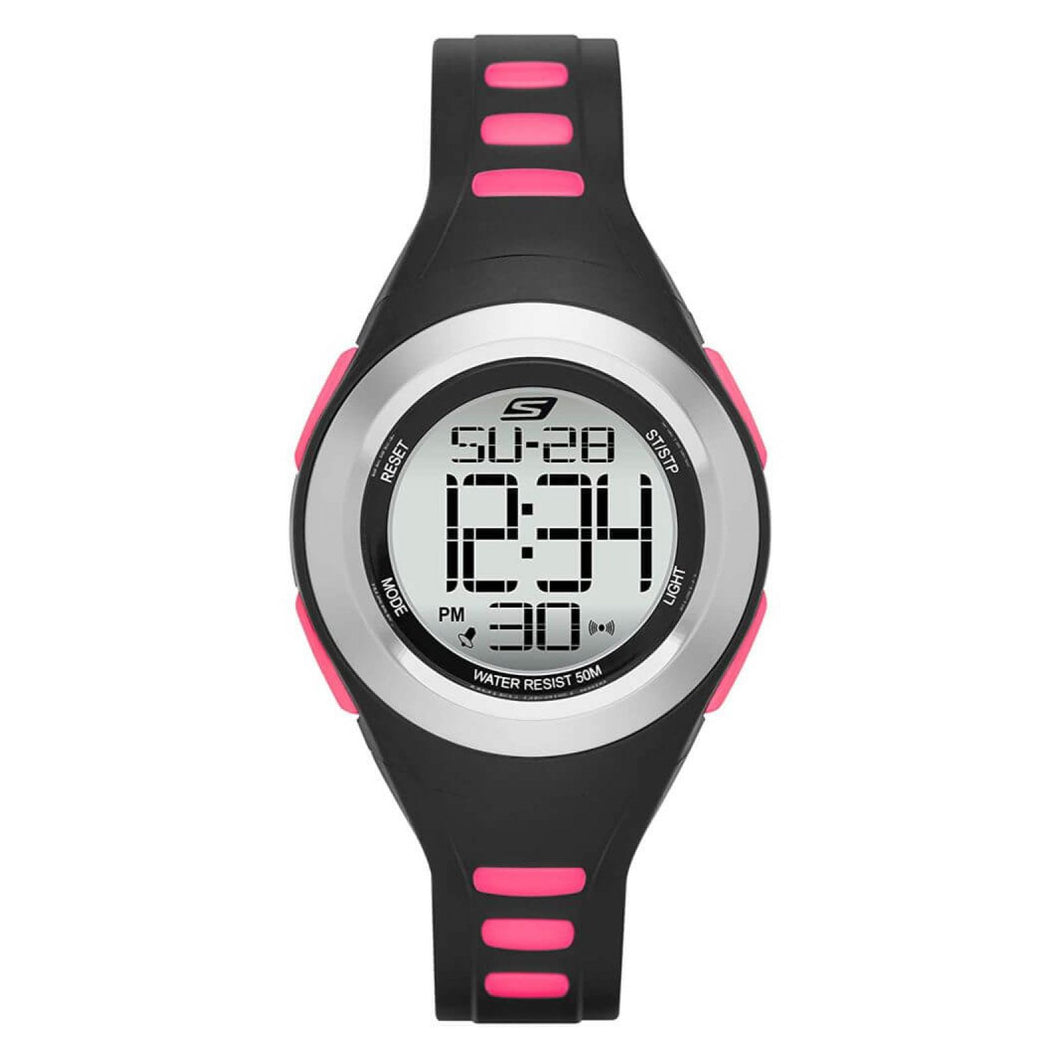 RELOJ DEPORTIVO PARA MUJER SKECHERS  SR2019 - NEGRO