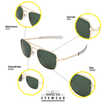 Cargar imagen en el visor de la galería, GAFAS DE SOL INVICTA I39272-AVI-09-G15 UNISEX
