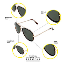 Cargar imagen en el visor de la galería, GAFAS DE SOL INVICTA I14879-SPE-60-G15 UNISEX
