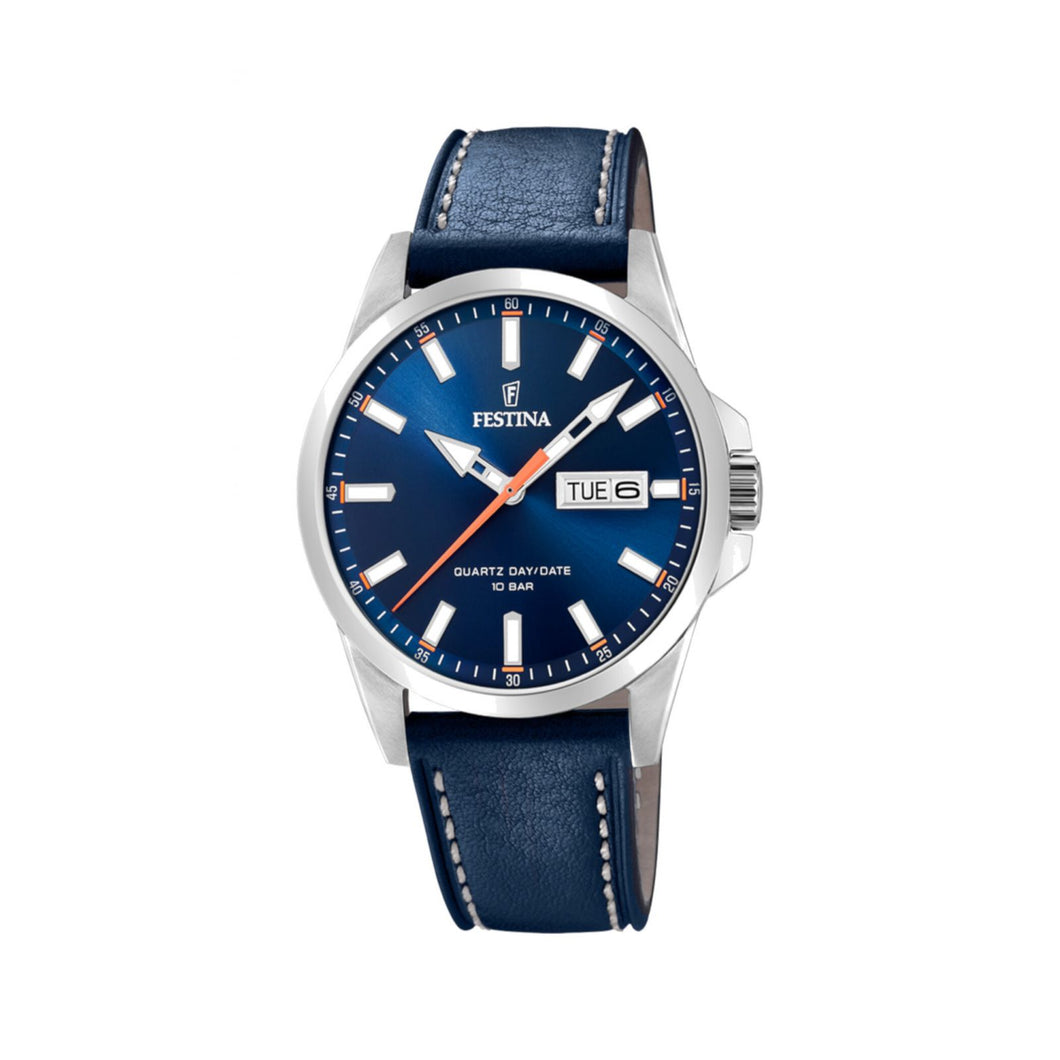 RELOJ CLÁSICO PARA HOMBRE FESTINA CLASSIC METAL F20358/3 - AZUL OSCURO