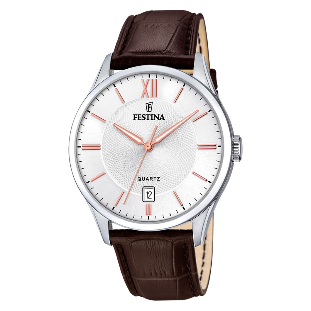 RELOJ CLÁSICO PARA HOMBRE FESTINA CLASSIC METAL F20426/4 MARRÓN