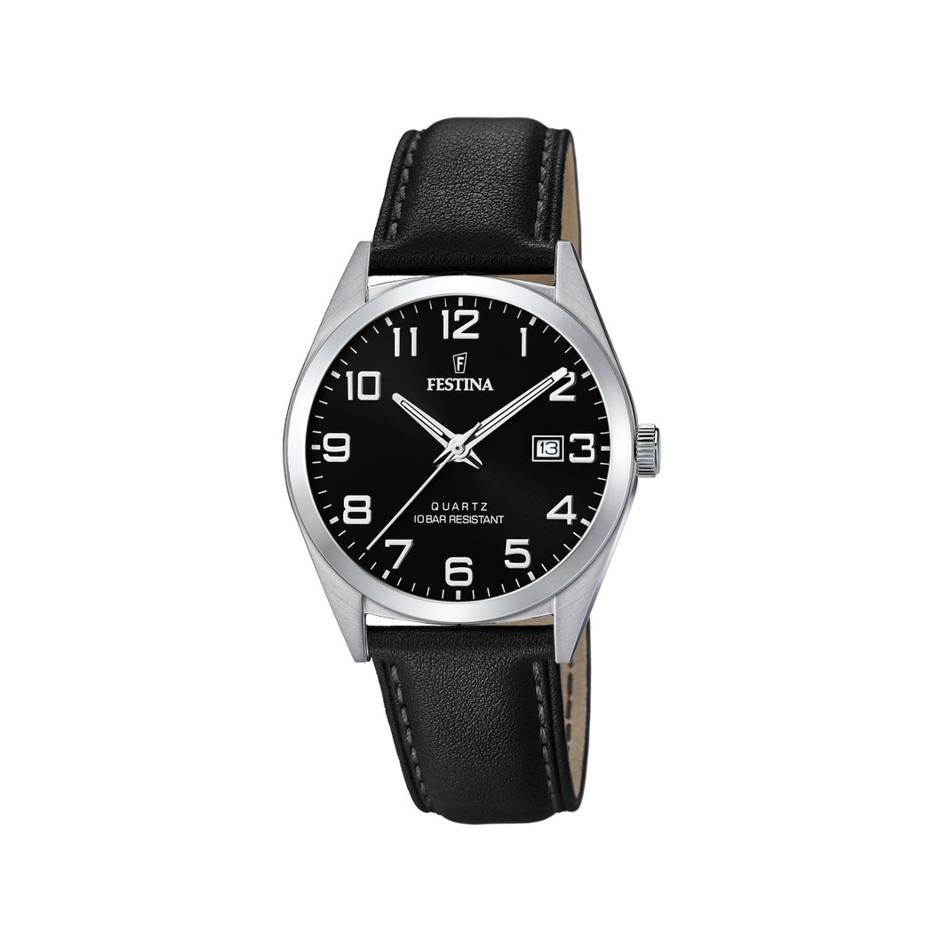 RELOJ CLÁSICO PARA HOMBRE FESTINA CLASSIC METAL F20446/3 - NEGRO