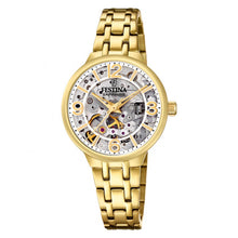 Cargar imagen en el visor de la galería, RELOJ  PARA MUJER FESTINA SKELETON AUTOMATIC F20617/1 - DORADO
