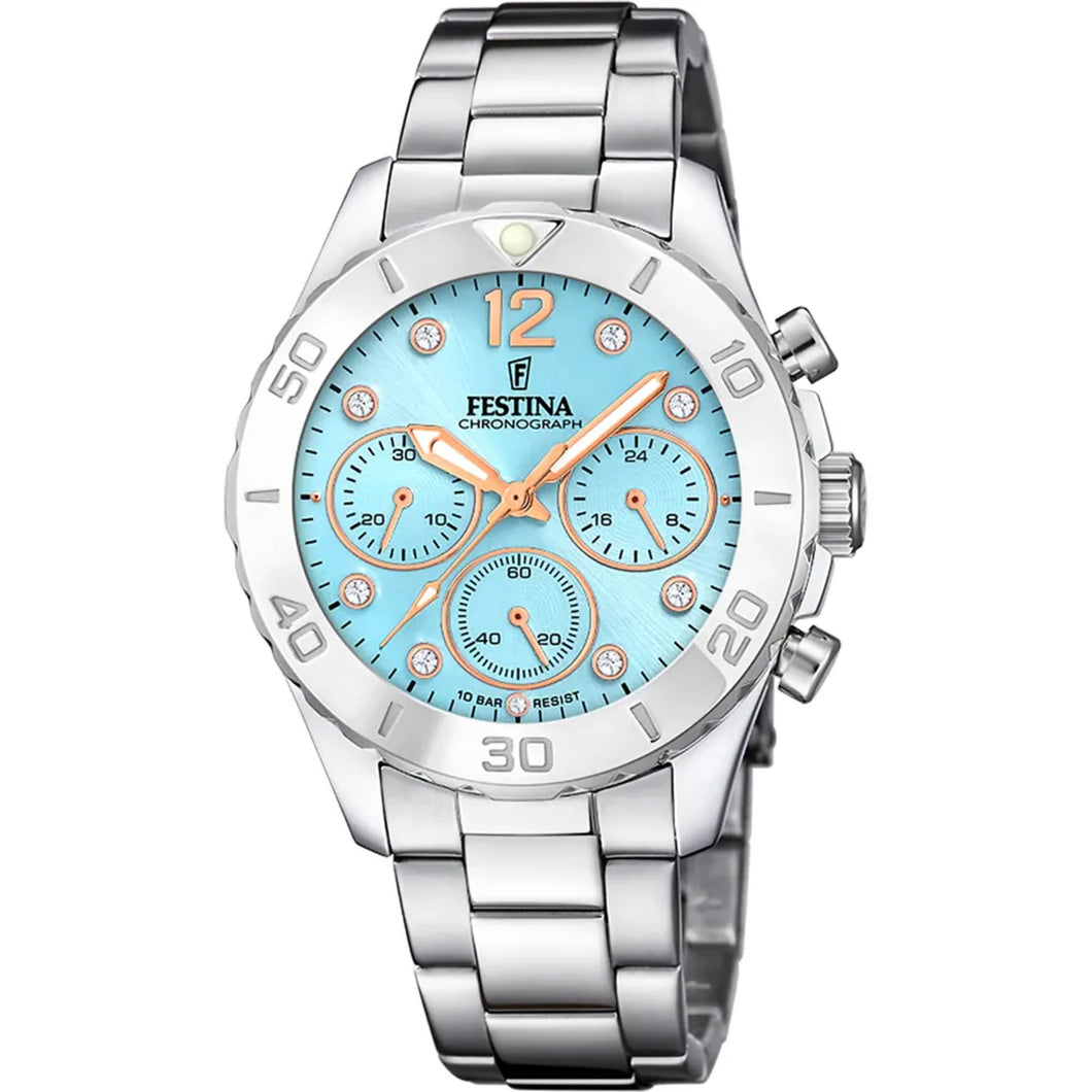 RELOJ  PARA MUJER FESTINA CELESTE F20603/4 - PLATEADO