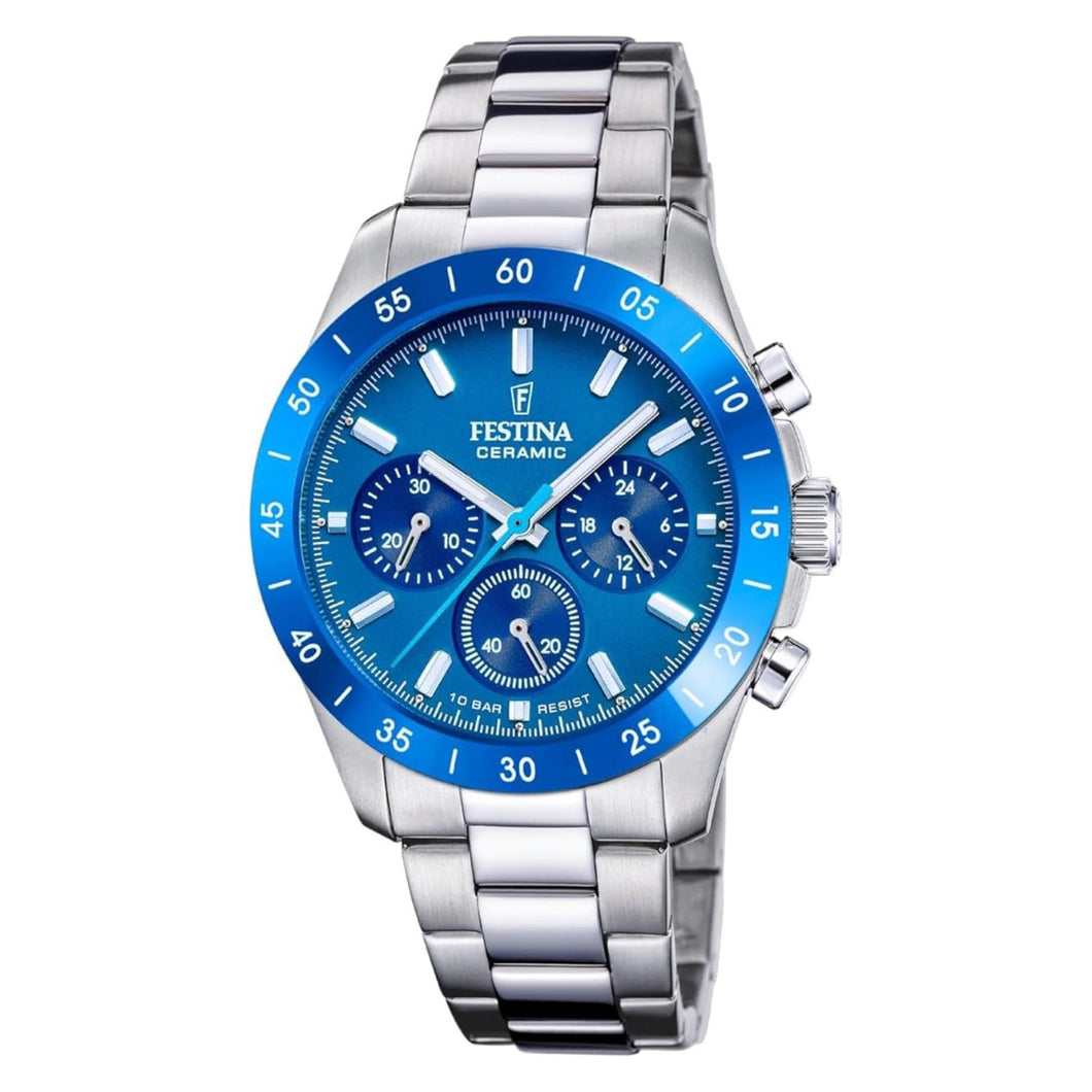 RELOJ FESTINA UNISEX CERAMIC F20693/4 - PLATEADO