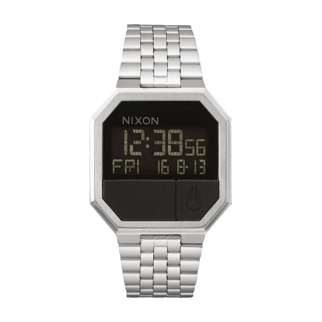 RELOJ  PARA HOMBRE NIXON RE-RUN BLACK A158-000 - PLATEADO