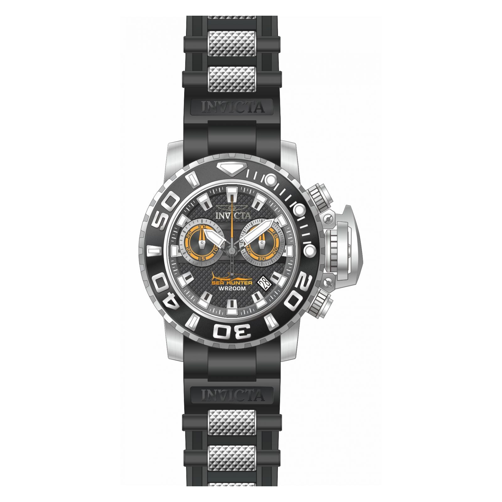 RELOJ DEPORTIVO PARA HOMBRE INVICTA SEA HUNTER 20472 BLANCO