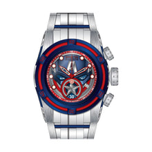 Cargar imagen en el visor de la galería, RELOJ CAPITÁN AMÉRICA PARA HOMBRE INVICTA MARVEL 27046 - BLANCO, ACERO, AZUL OSCURO
