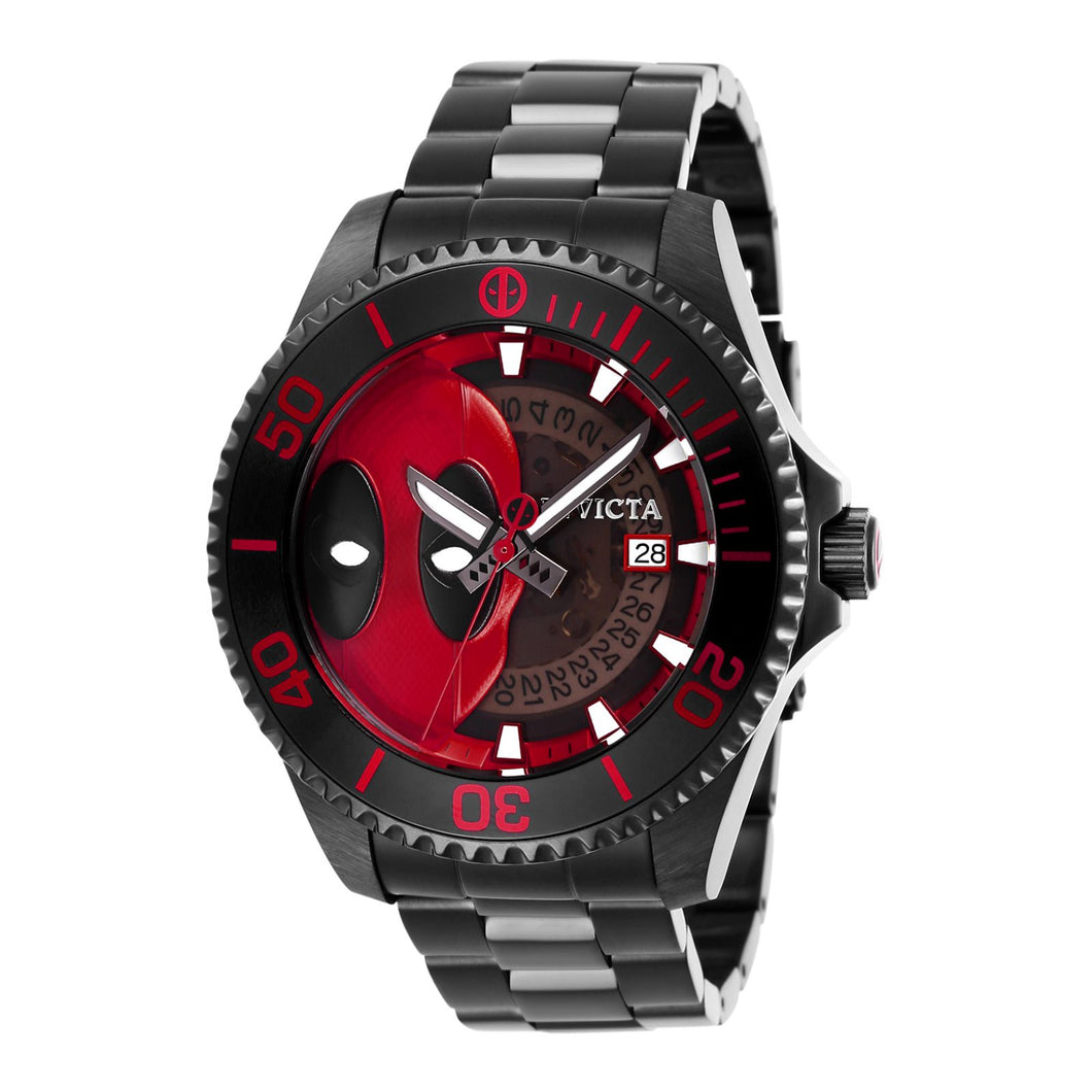 RELOJ DEADPOOL PARA HOMBRE INVICTA MARVEL 27153 - NEGRO